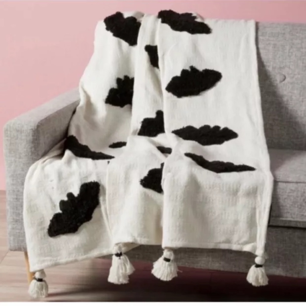 Rachel Zoe Bat Halloween Throw 50"x60"